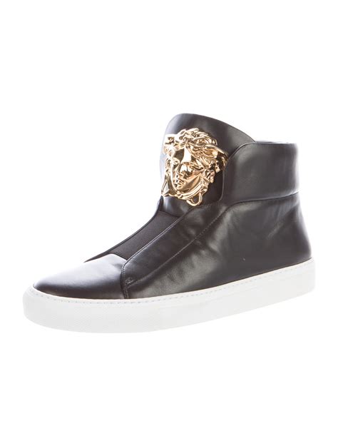 versace velvet palazzo sneakers red women|versace shoes black and white.